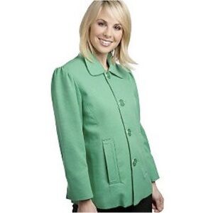 Dialogue Vibrant Green Button-Up jacket